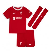 Camisa de Futebol Liverpool Virgil van Dijk #4 Equipamento Principal Infantil 2023-24 Manga Curta (+ Calças curtas)